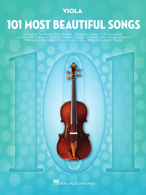 Title details for 101 Most Beautiful Songs for Viola by Hal Leonard Corp. - Available